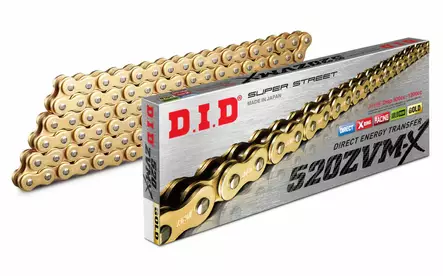 D.I.D 520ZVM-X G&G Chain+Connecting link rivet type (ZJ) - Kedjor 520 - D508510 - 1