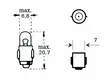 Glödlampa 6v 1,2w Ba 7s - Glödlampor - D475640 - 1