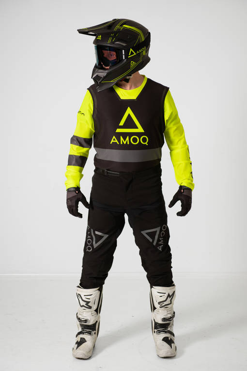 AMOQ Airline Mesh Crosströja Svart/HiVis - Tröjor Offroad - D426900 - 1