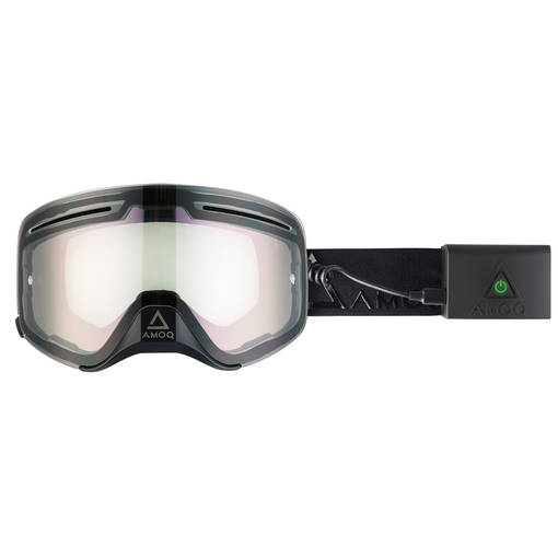 AMOQ Vision Vent+ Magnetic Skoterglasögon HEATED Blackout - Clear - Goggles - D426970 - 1