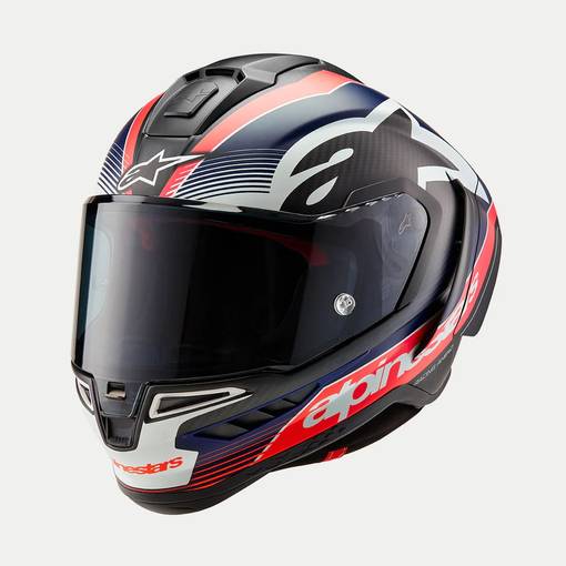 Alpinestars Hjälm Supertech R10 Team Svart/Carb/Blå/Vit - Skoterhjälmar - D470190 - 1