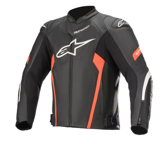 Alpinestars Skinnjacka Faster AirFlow v2 Svart/Röd Fluo - Jackor Onroad - D355870 - 1