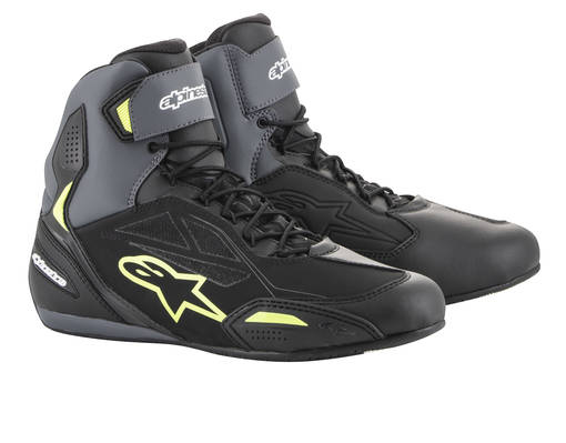 *Alpinestars Sko Faster-3 Drystar Svart/Gul fluo - Stövlar & Skor Onroad - D150870 - 1