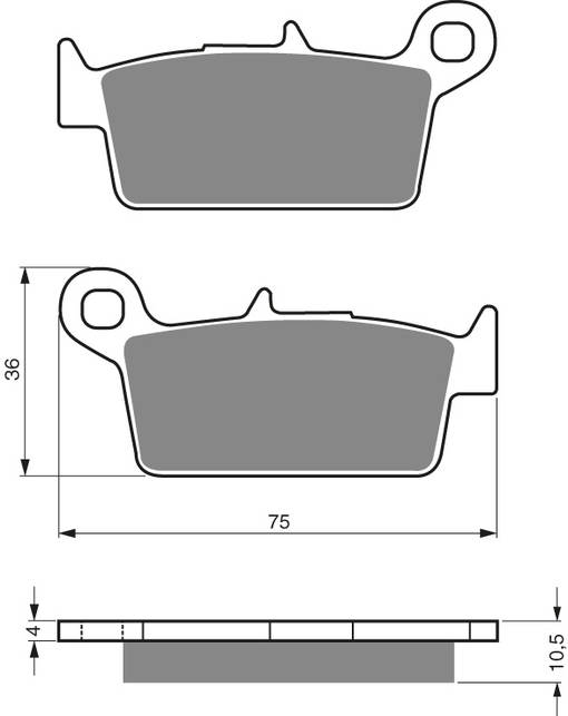 GOLDFREN Bromsbelägg 003 Ceramic Carbon S33 - Bromsbelägg - D19250 - 1