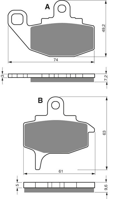 GOLDFREN Bromsbelägg 035 Ceramic Carbon AD - Bromsbelägg - D19270 - 1