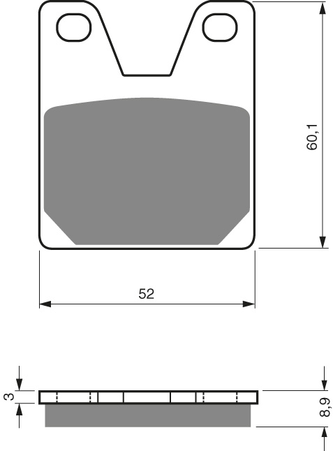 GOLDFREN Bromsbelägg 169 Ceramic Carbon S3 - Bromsbelägg - D26540 - 1