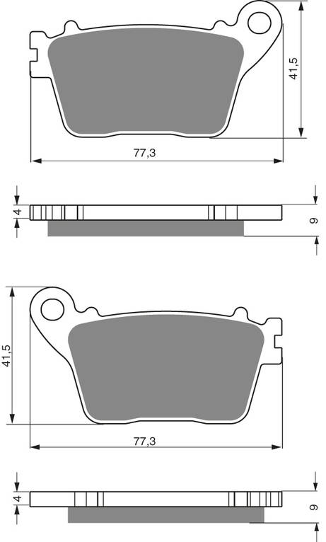 GOLDFREN Bromsbelägg 242 Ceramic Carbon S3 - Bromsbelägg - D26580 - 1