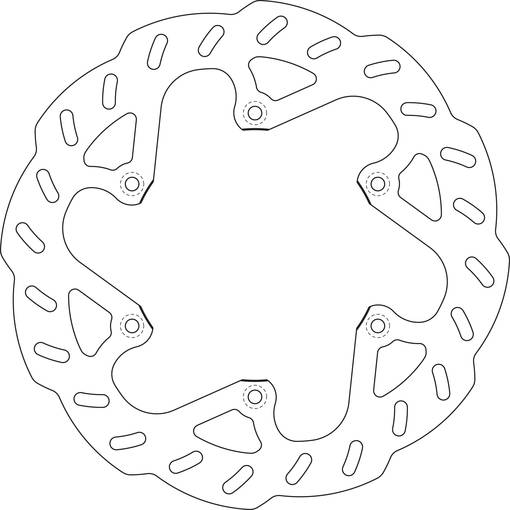 GOLDFREN Bromsskiva Bak RM125/250 99-08 - Bromsskivor - D19360 - 1