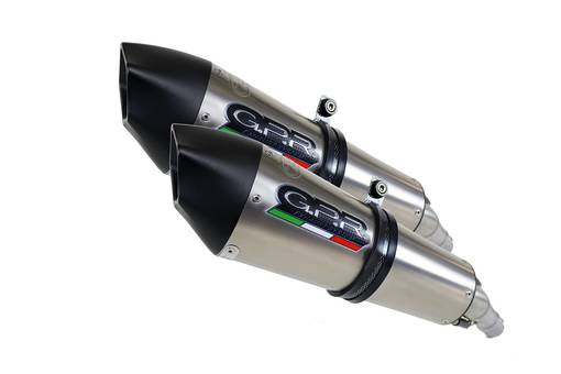 GPR Yamaha Yzf 1000 R1 2004/06 Double EC-Approv. silencers with mid-full line Gp - Komplett avgassystem - D408010 - 1