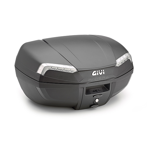 Givi TOPCASE 46L BLACK RIVIERA SMOKE REFLEC. - Hårda väskor - D459560 - 1