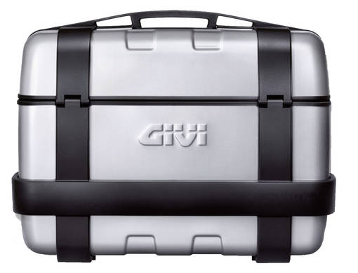 Givi Trekker 33 lit toppbox/sidoväska aluminium finish m svart, toppöppning - Hårda väskor - D10010 - 1