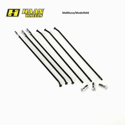 Haan ekerserie 19" 36st rostfria ekrar/blåa nipplar - Ekersatser - D445910 - 1