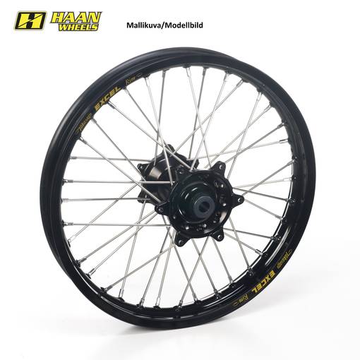 Haan wheel Husqvarna FC 16-22 19-2,15 BLACK HUB/BLACK RIM/BLACK SPOKES - Kompletta hjul - D422650 - 1