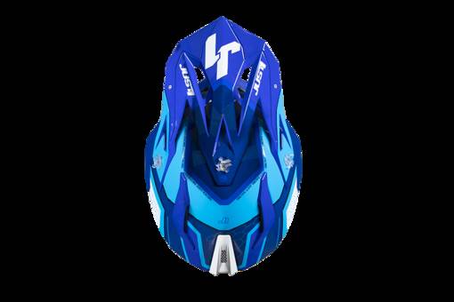 Just1 Hjälm J-18 F Hexa Vit/Blå - Skoterhjälmar - D429140 - 1