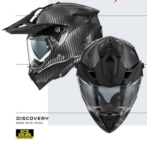 Premier Hjälm Discovery Carbon - Skoterhjälmar - D445940 - 1