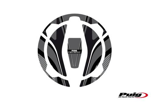 Puig Fuel Cap Cover Mod. Radikal Kawasaki C/Grey - Dekaler - D186190 - 1