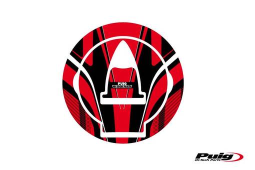 Puig Fuel Cap Cover Radical Ducati C/Red - Dekaler - D183260 - 1
