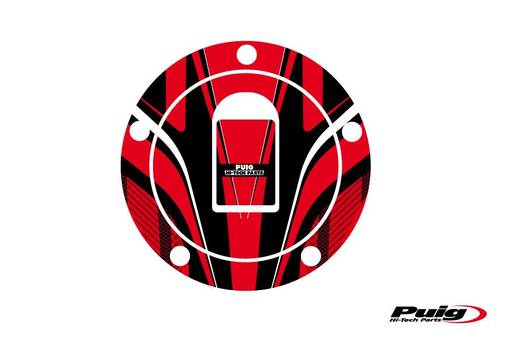 Puig Fuel Cap Cover Radical Kawasaki C/Red - Dekaler - D183270 - 1