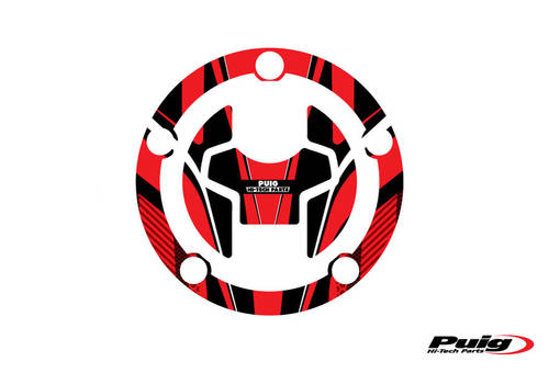 Puig Fuel Cap Cover Radikal Suzuki C/Red - Dekaler - D187030 - 1