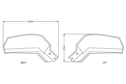 Puig Hand Guards Yamaha Mt-09 Tracer 18'- C/Clear - Handskydd - D260930 - 1