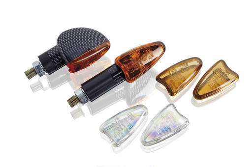 Puig Turn Light Star Short Black Cristal Orange+Laser+S - Blinkers - D181530 - 1