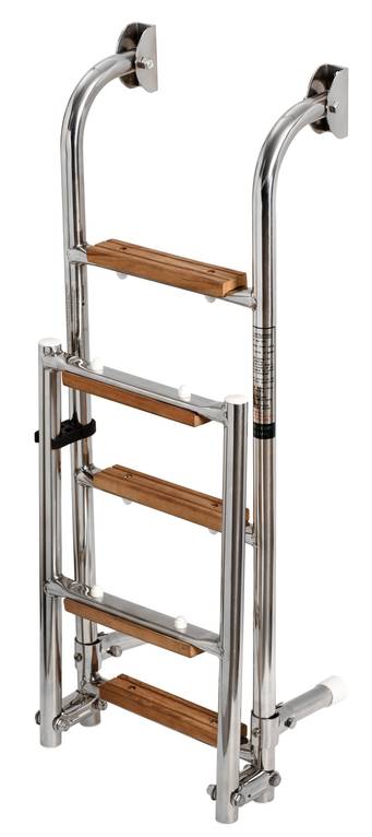 S.S/wood ladder 5 steps - Stegar - D80640 - 1