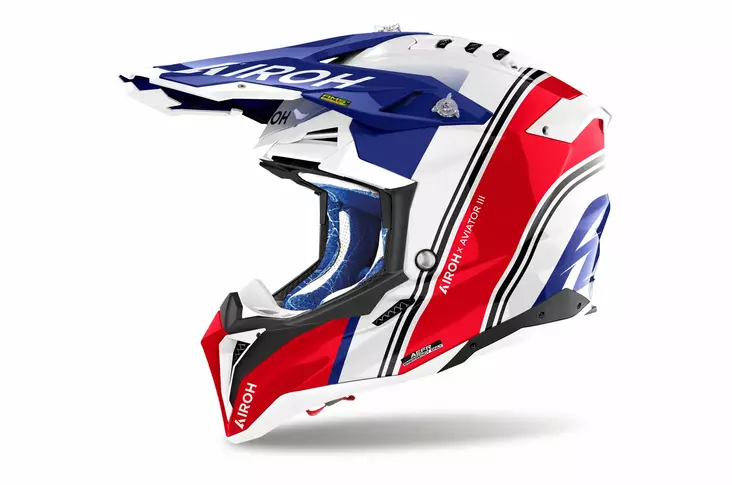 Airoh Hjälm Aviator 3 Hima Röd glansig - Skoterhjälmar - D487060 - 1