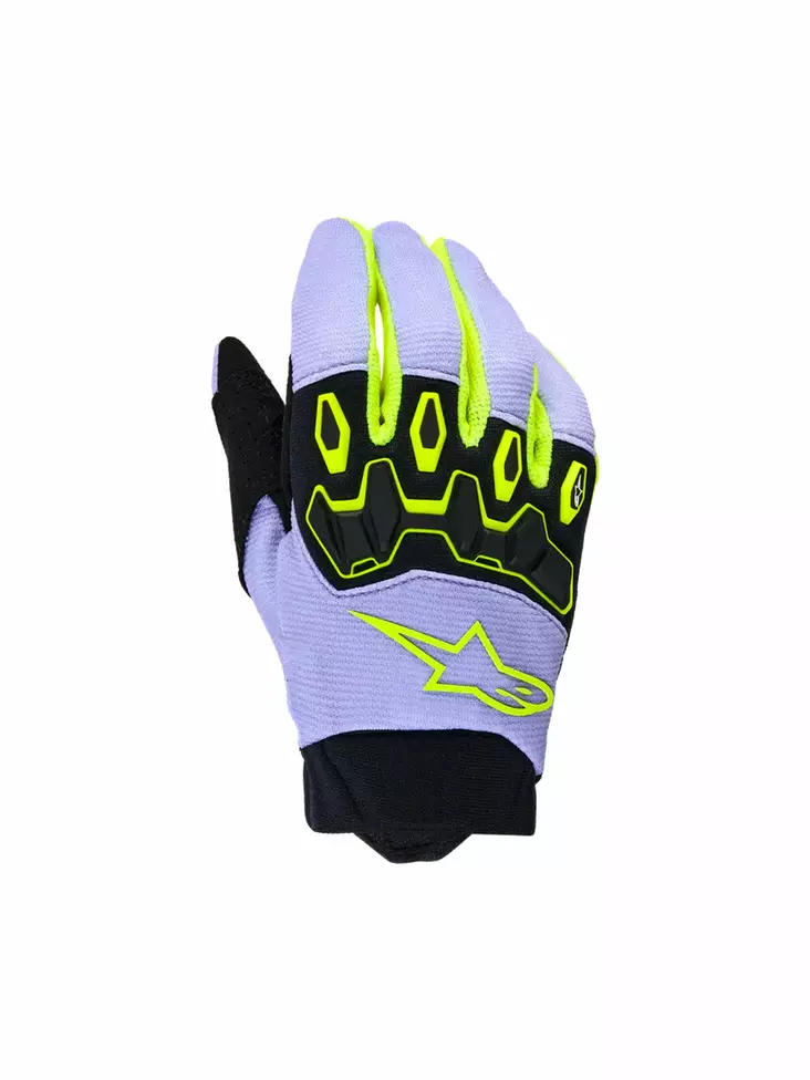 Alpinestars Handskar Youth Full Bore v2 Lila/Fluo Gul - Handskar Offroad - D493100 - 1