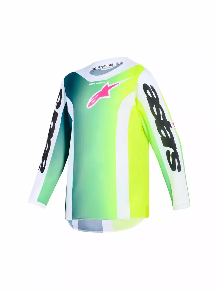 Alpinestars Tröja Youth Fluid Portl Grön/Vit/Svart - Tröjor Offroad - D493070 - 1