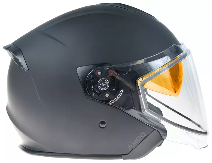 AMOQ Cluster Hjälm med dubbelvisir Blackout - Skoterhjälmar - D479010 - 1