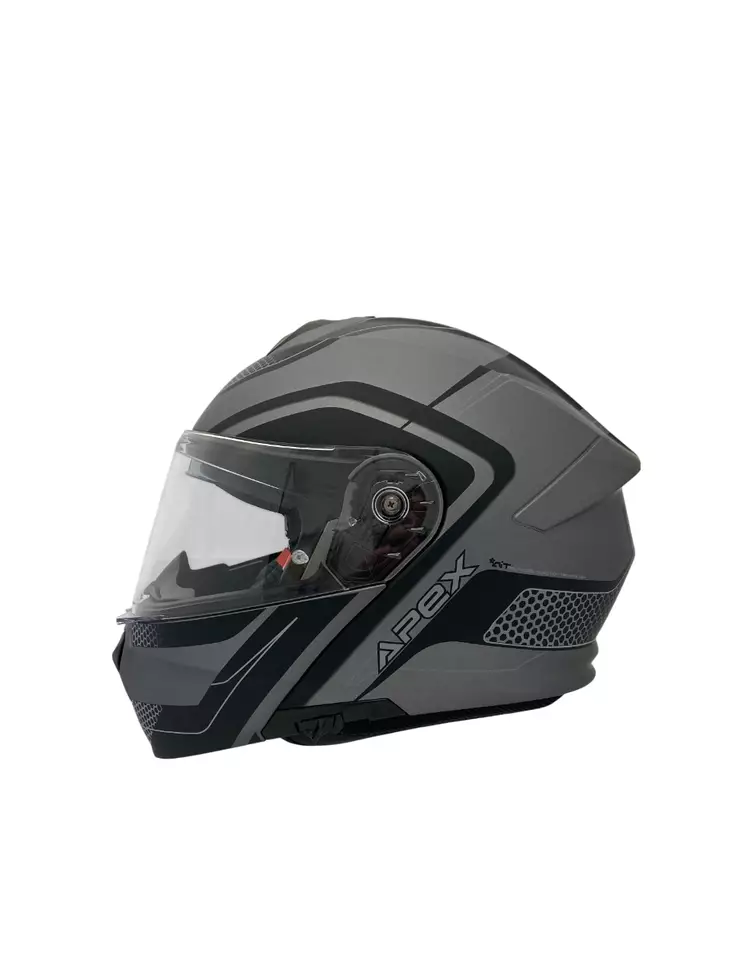 APEX Hjälm MI100 Porto svart/grå - Skoterhjälmar - D488420 - 1