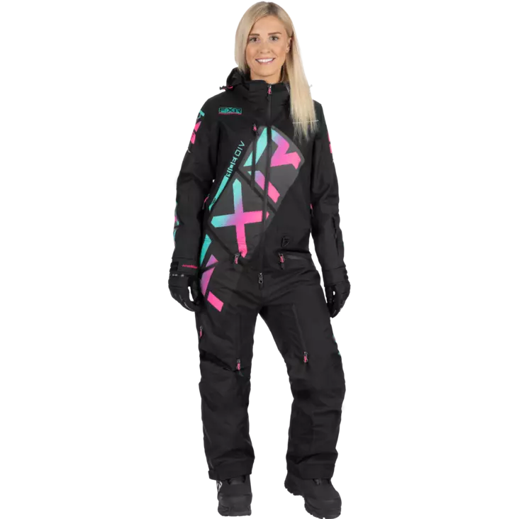CX lite monosuit black/mint-e pink fade - Skoteroveraller - 91080 - 1