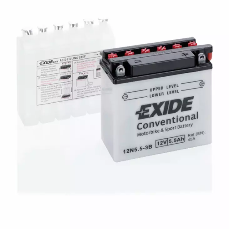 Exide batteri 12N5,5-3B - Batteri & Laddning - D528800 - 1