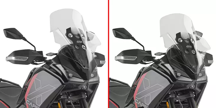 Givi Transparent Screen Moto Morini X-Cape 700 (25-26) - Vindskydd - D530740 - 1