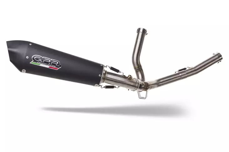 GPR SuzukiV-Strom 650 2021/2024 e5 GP EVO4 BLACK TITANIUM MFS - Komplett avgassystem - D498960 - 1