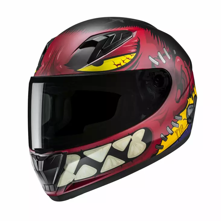 HJC Helmet Y10 Frank Junior Röd/Svart MC1SF - Skoterhjälmar - D509040 - 1