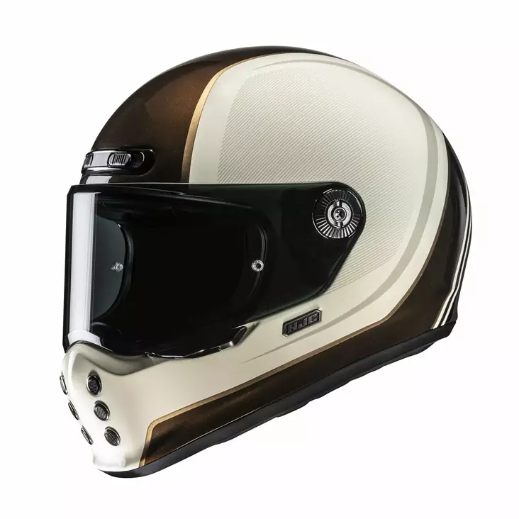 HJC Hjälm V10 Hodu Vit/Svart MC9 - Skoterhjälmar - D505470 - 1