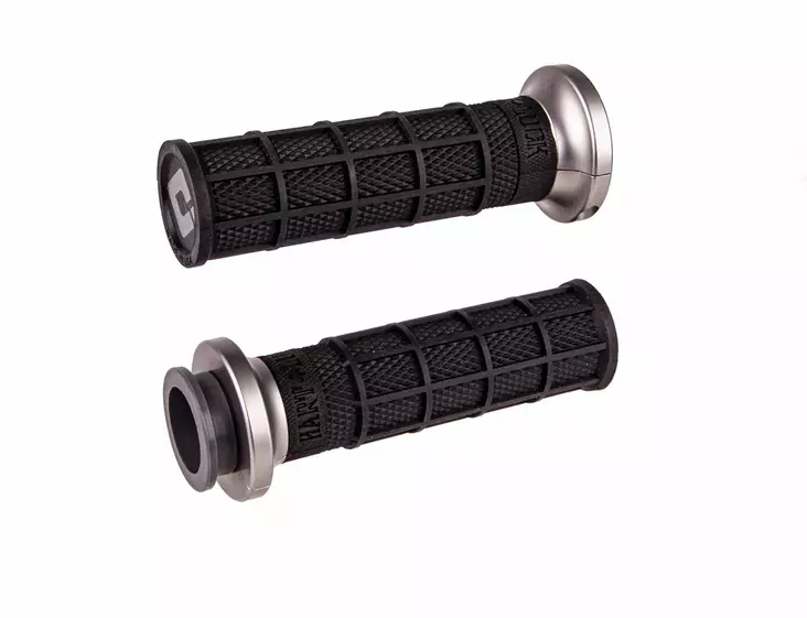 ODI Street V-TWIN Lock-On HART-LUCK Full-Waffle BLACK/Gunmetal/grey - Handtag - D490490 - 1