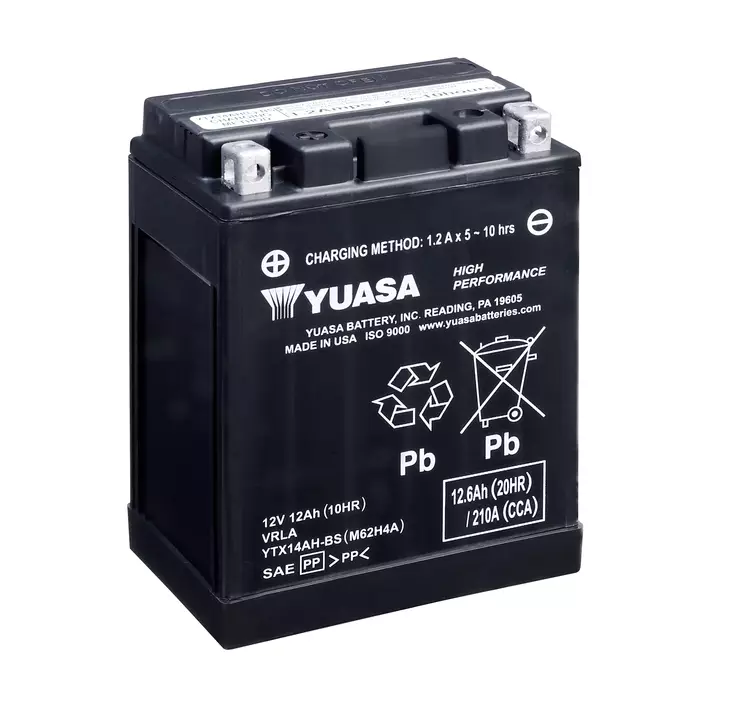Yuasa Batteri YTX14AH-BS (wc) factory activated - Batteri & Laddning - D504170 - 1