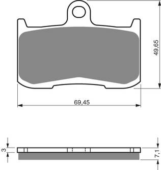 GOLDFREN Bromsbelägg 207 Ceramic Carbon S3 - Bromsbelägg - D26561 - 1