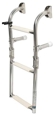 S.S transom ladder 3 steps - Stegar - D80641 - 1