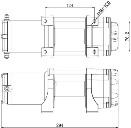 Bronco Generation II Vinsch 2000 syntetisk lina, fjärrkontroll - Vinschar - D479211 - 2
