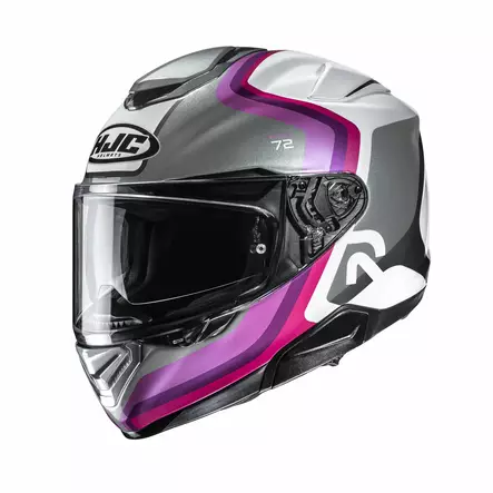 HJC Helmet RPHA 72 Ernem Grå/Lila/Vit MC8 - Skoterhjälmar - D508701 - 1