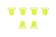 Alpinestars Buckles kit Bionic 10 & 7 SET Fluo Yellow - Knä-, armbåg- & axelskydd - D426051 - 1
