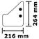 Hydrofoil stabiliser up to 200 HP - GPS & Tillbehör - D210741 - 2