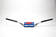 Scar Handlebar O² COLOR Ø28,6 (1 1/8”) - HIGH - WHITE Bar - BLUE Bar pad - Styren - D461341 - 1
