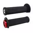 ODI (Single-Clamp) GRIPS RUFFIAN ATV/PWC - V2.1 L/O 125mm ¾ Flg Black w/Red Clam - Handtag - D490381 - 1