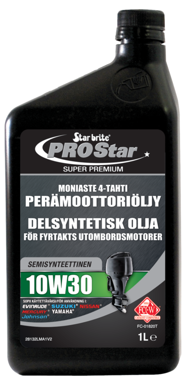 4-taktsolja 10W30 synt. 1L - Motorolja - D151571 - 1