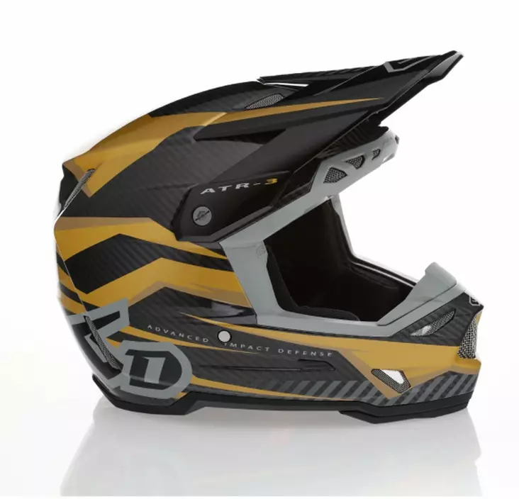6D Helmet ATR-3 Rival Gloss Gold FIM - Skoterhjälmar - D527531 - 1