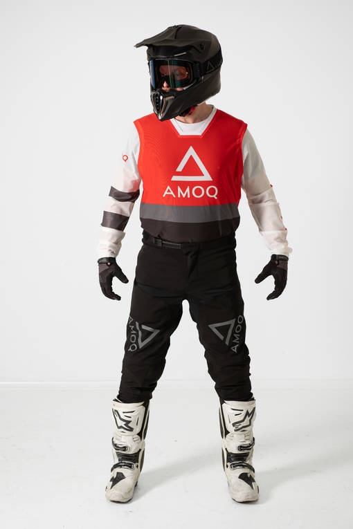 AMOQ Airline Mesh Crosströja Röd/Vit - Tröjor Offroad - D426901 - 1